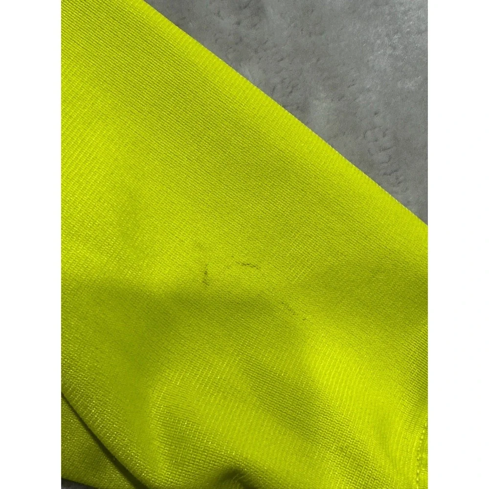 Puma Jacket Boys Size 5 Neon Yellow Full‎ Zip Long Sleeve High Collar